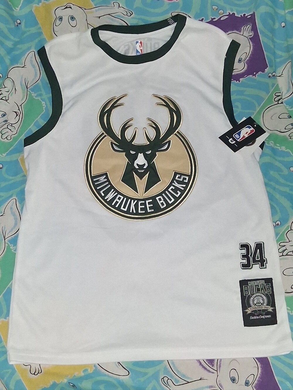 New Giannis Antetokounmpo Milwaukee Bucks Jersey NBA Basketball
